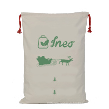 Cotton Drawstring Canvas Christmas Bag